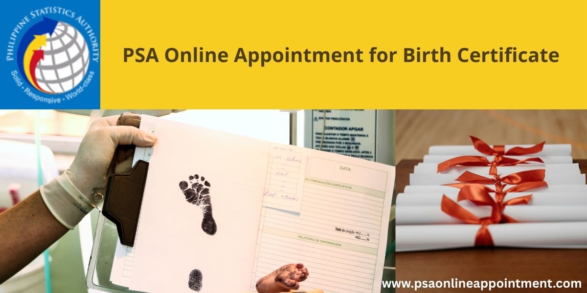 PSA online Appointment for Birth Certificates