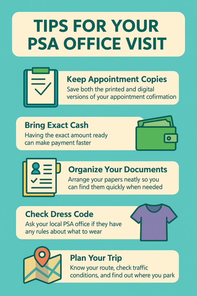Tips for PSA office visit
