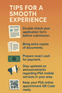 Tips for smooth PSA experience