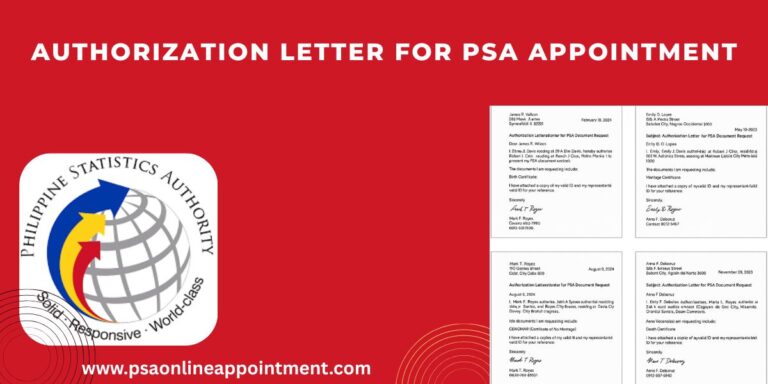 PSA Letter of Authorization Samples