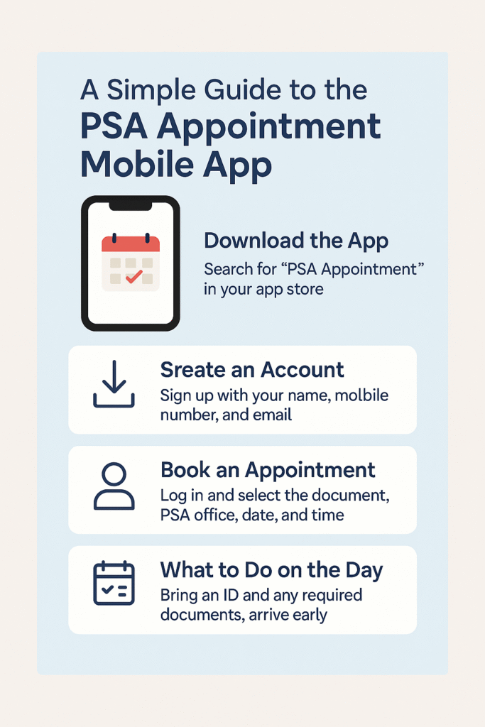 PSA Appointment APP