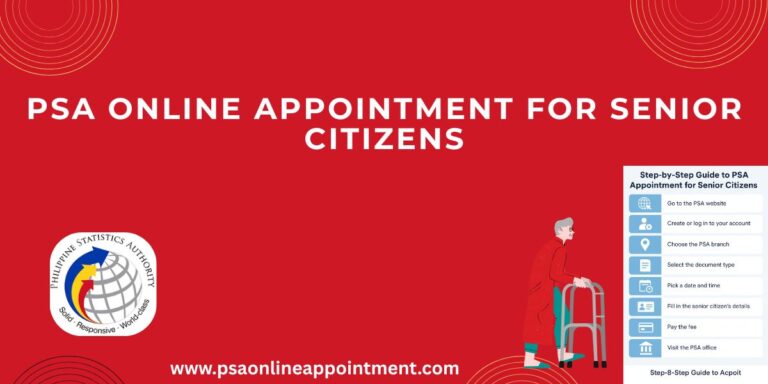 PSA Appointment for Senior Citizen
