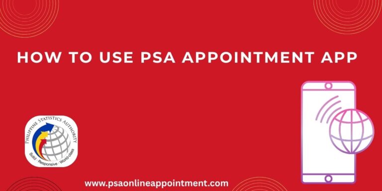 PSA Online Appointment App