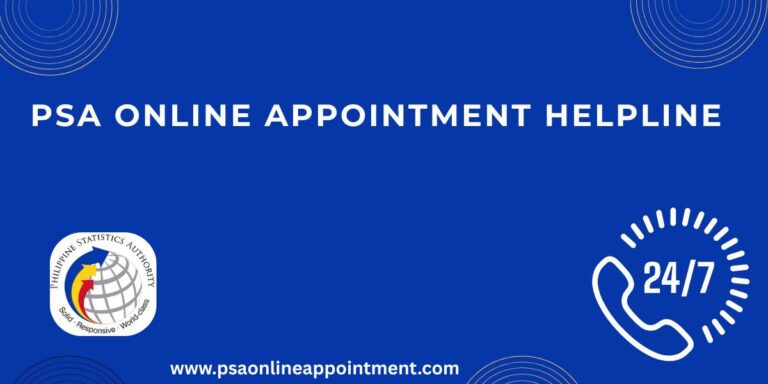 PSA Appointment Helpline