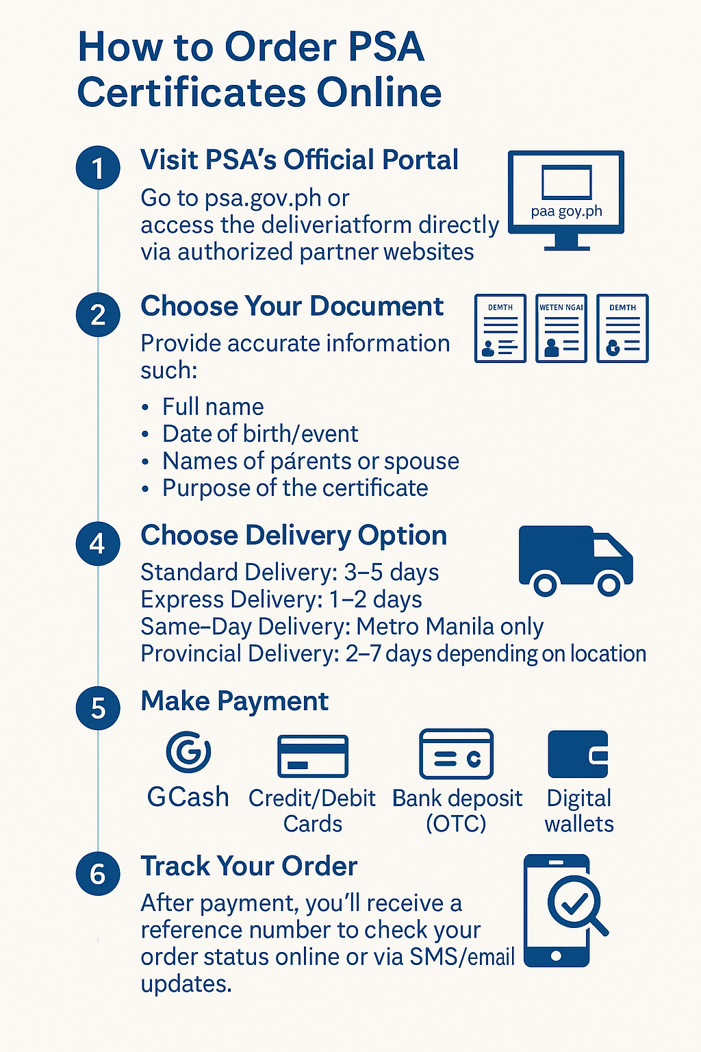 PSA Certificates Delivery Effective Services