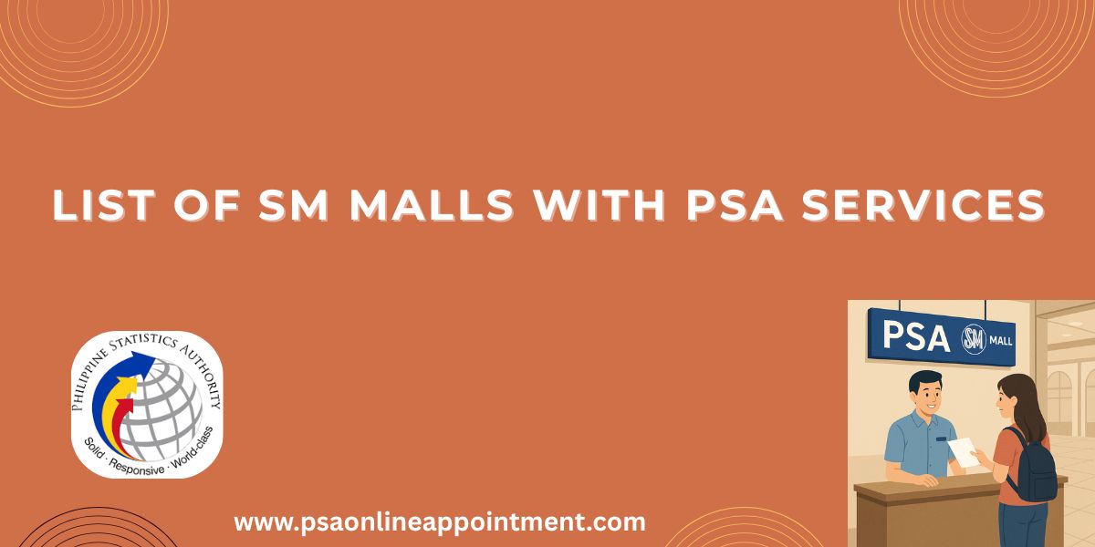 SM Malls in Philippines with PSA Outlets