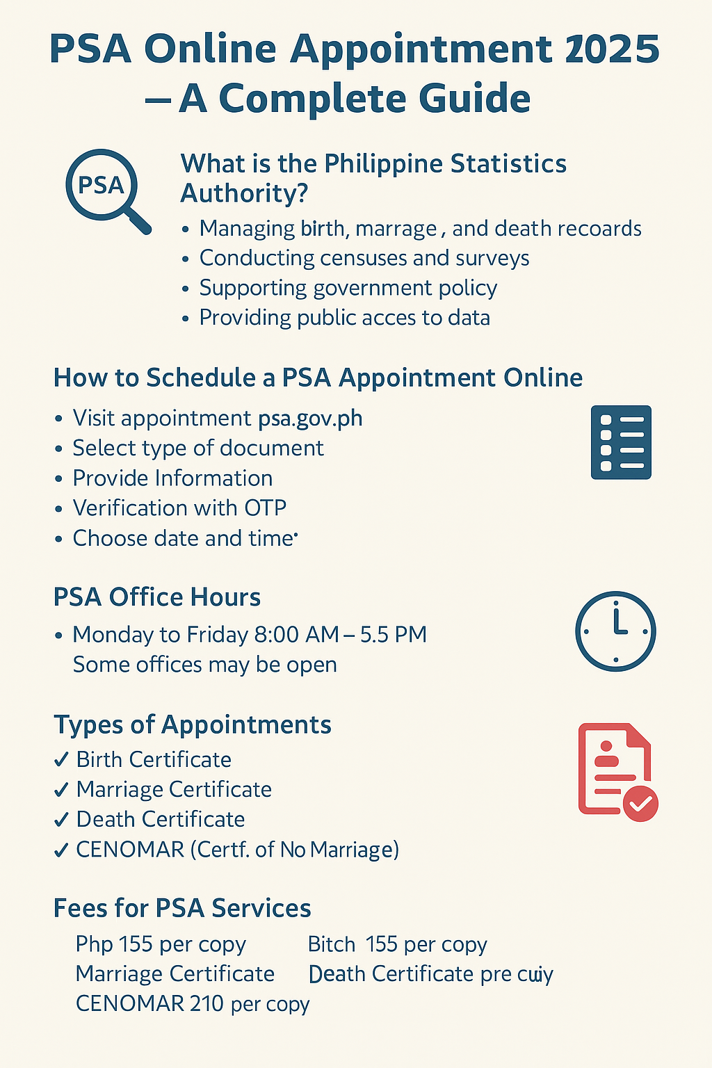 The Philippine Statistics Authority Appointment System - A Complete Guide for 2025