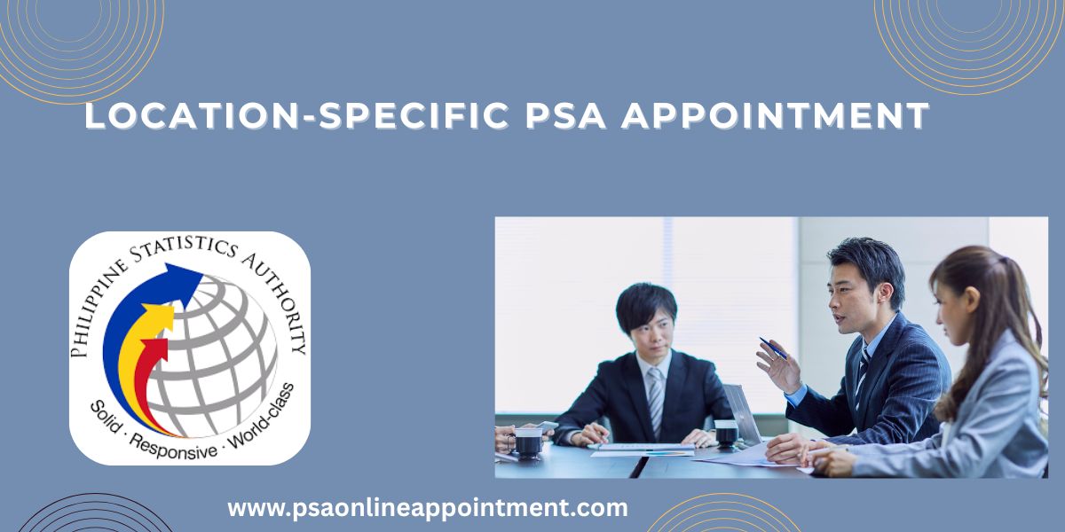 Location Specific PSA Appointment