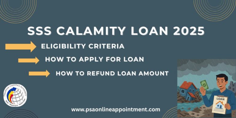 SSS Calamity Loan and Application Process