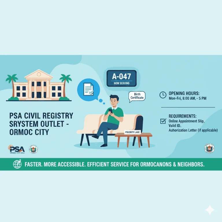 PSA Appointment at Ormoc CRS Outlet